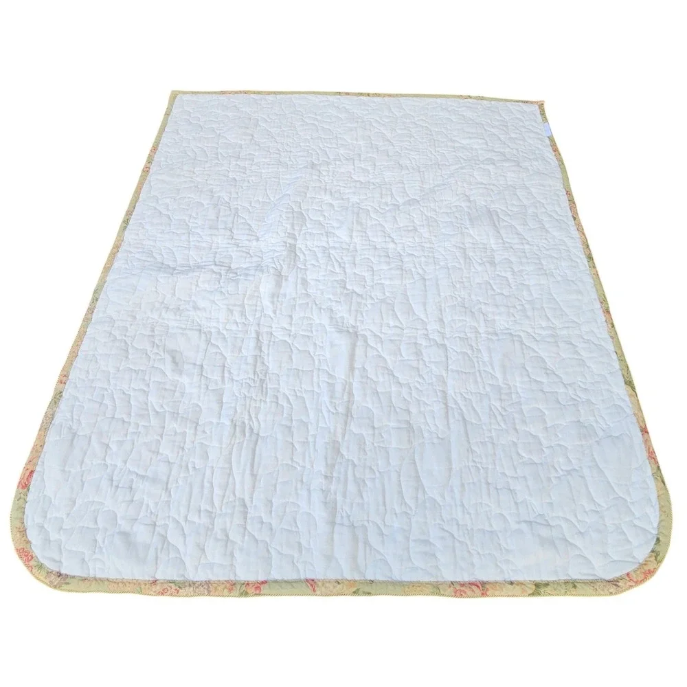 Calico Corners Floral Quilted Bedspread Full Queen Comforter Cottagecore Country